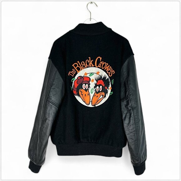 The Black Crowes Shake Your Money Maker World Tour Jacket 90-91 Vintage M - Picture 3 of 9